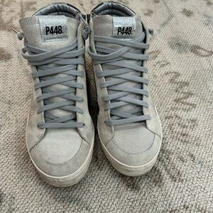P448 High Top Sneakers Size 41 (10.5-11 US)